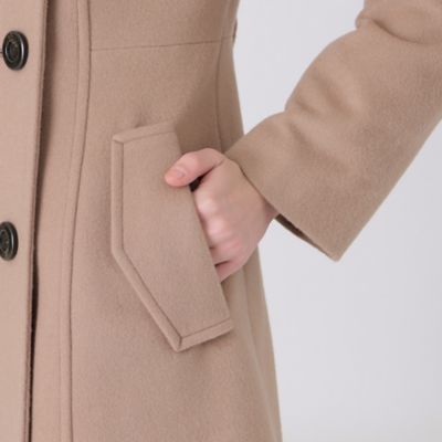 BLUELABEL CRESTBRIDGEエアリーウールビーバーノーカラーコート