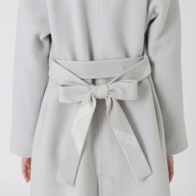 クレストブリッジチェックトーナルリバーフェイスロングコート