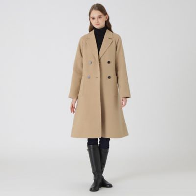 クレストブリッジチェックトーナルリバーフェイスロングコート（５５Ｂ０３４４７＿＿） | BLUE LABEL CRESTBRIDGE (Women)/ ブルーレーベル・クレストブリッジ | 三越伊勢丹オンラインストア・通販【公式】