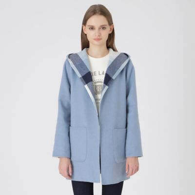 クレストブリッジチェックリバーポリウールコーディガン