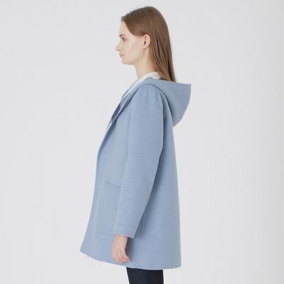 クレストブリッジチェックリバーポリウールコーディガン