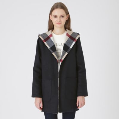 261 新品 ブルーレーベル クレストブリッジ リバーシブルコーディガン クレストブリッジチェックリバーポリウールコーディガン