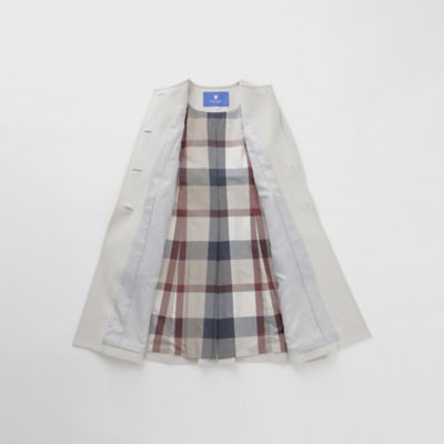 SHIPS｜S140 シャルム ビーバー ノーカラー ロング コート