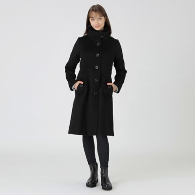 ファインダブルビーバースタンドカラーコート（55B06655＿＿