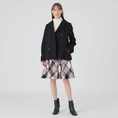 ラムブレンドビーバーピーコート（55B07263＿＿