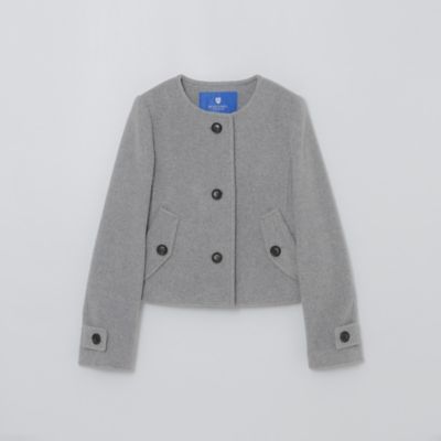 新品 ブルーレーベルクレストブリッジ ノーカラージャケット 38 ファインダブルビーバーノーカラージャケット（55B07655＿＿