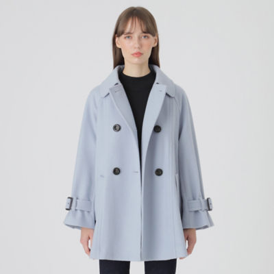 BLUE LABEL CRESTBRIDGE ケープコート ライトブルー