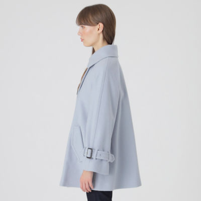 ★美品★BLUE LABEL CRESTBRIDGE★ケープ★リバーシブル★M スペリオルメルトンケープコート（55B08267＿＿） | BLUE