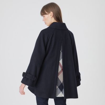 BLUE LABEL CRESTBRIDGE リバーシブルケープコート ポンチョ BLUE LABEL CRESTBRIDGE リバーシブルケープコート ポンチョ
