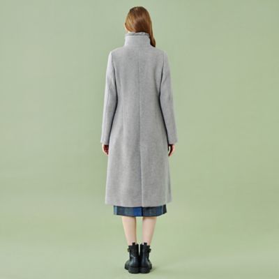 WEB限定】プレミアムファインダブルビーバースタンドカラーコート