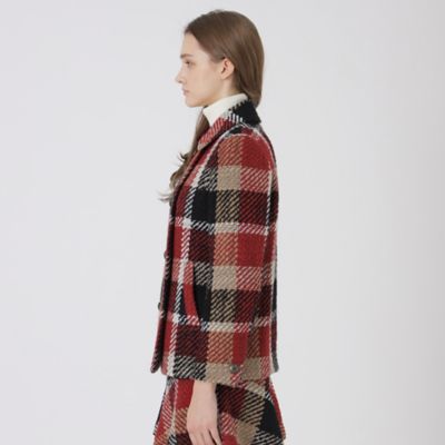 取扱店舗限定】クレストブリッジチェックロービングツイードジャケット