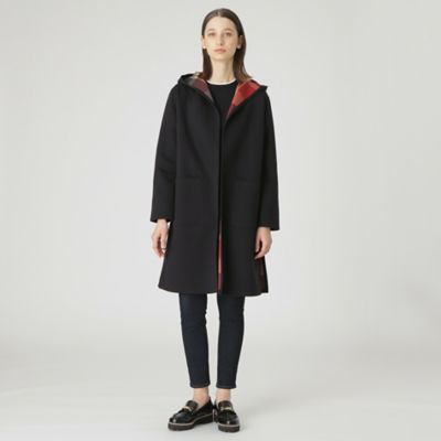 ＜BLUE LABEL CRESTBRIDGE (Women)＞クレストブリッジチェックリバーシブルダンボールコーディガン（５５Ｆ０３３０２＿＿）