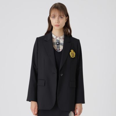 ＜BLUE LABEL CRESTBRIDGE (Women)＞ウールストレッチブレンドテーラードジャケット（５５Ｆ０３６１９＿＿）