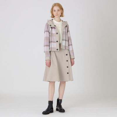 クレストブリッジチェックリバーシブルブルゾン