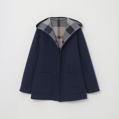 クレストブリッジチェックリバーシブルダンボールミディ丈