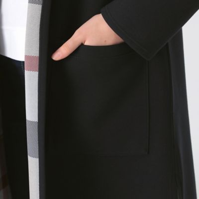 クレストブリッジチェックリバーシブルダンボールコーディガンブラックサイズ38 クレストブリッジチェックリバーシブルダンボールコーディガン
