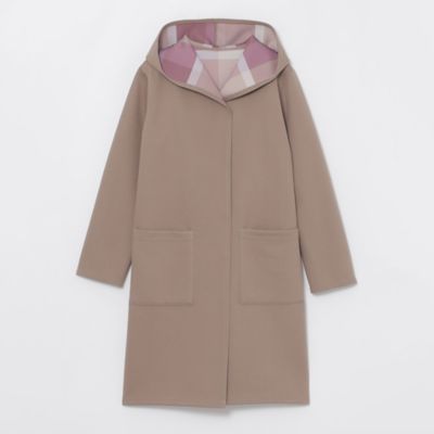 クレストブリッジチェックリバーシブルダンボールコーディガン