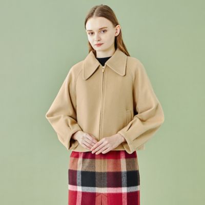 【美品】ブルーレーベルクレストブリッジ スペリオルダブルビーバーブルゾン 36 美品】ブルーレーベルクレストブリッジ スペリオルダブル