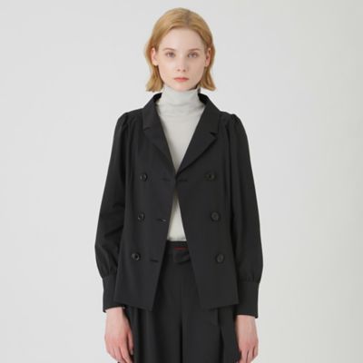 ＜BLUE LABEL CRESTBRIDGE (Women)＞【Ｂｌｕｅ　Ｌａｂ：ＥＺＵＭｉ】ファンクショナルソフトタフタシャツジャケット（５５Ｆ０９１３１＿＿）