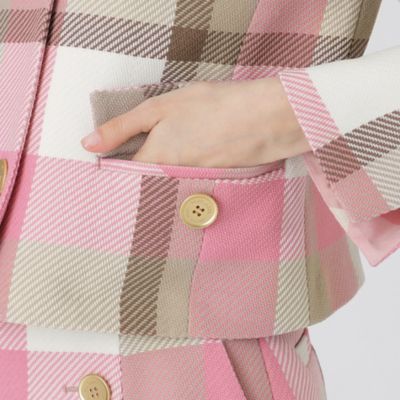 【一部店舗限定】クレストブリッジチェックツィードジャケット（５５Ｆ１０５６２＿＿）