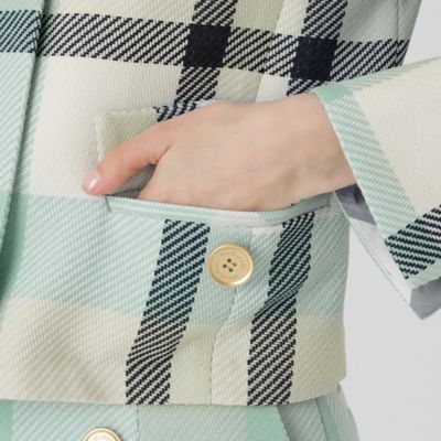 【一部店舗限定】クレストブリッジチェックツィードジャケット（５５Ｆ１０５６２＿＿）