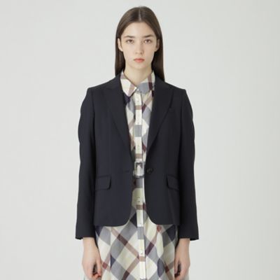 ＜BLUE LABEL CRESTBRIDGE (Women)＞【一部店舗限定】ウールポプリンテーラードジャケット（５５Ｆ１１５６３＿＿）
