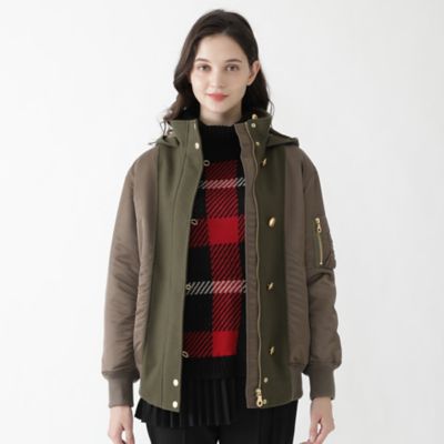 Blue Lab：EZUMi】ナイロンツイルMA－1ジャケット  