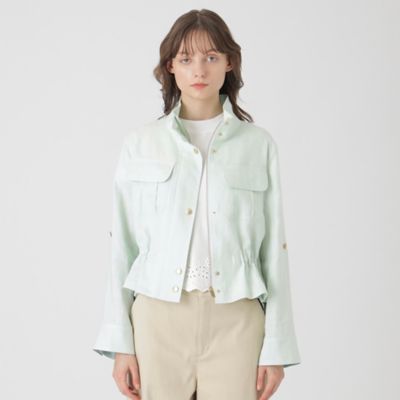店舗限定】ソフトリネンショートブルゾン（55F13573＿＿