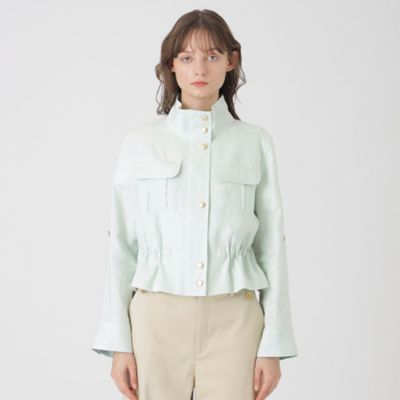 店舗限定】ソフトリネンショートブルゾン（55F13573＿＿