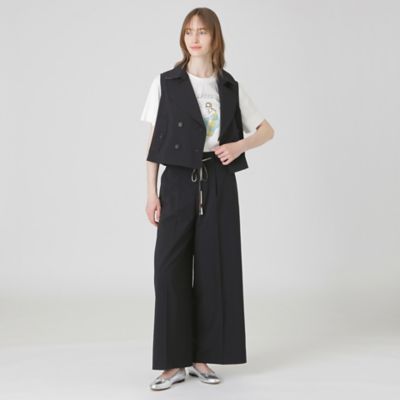 ハイカウントナノショートベスト（55F15578＿＿） | BLUE