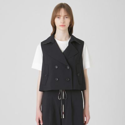 ハイカウントナノショートベスト（55F15578＿＿） | BLUE