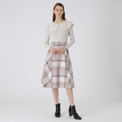 ＜BLUE LABEL CRESTBRIDGE (Women)＞クレストブリッジエアリーツイルコンビワンピース（５５Ｊ０１１０２＿＿）