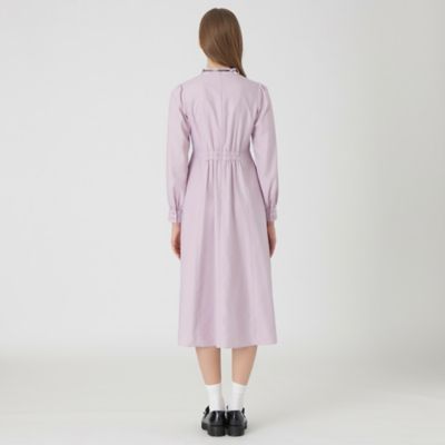 2025SS BLUE LABEL CRESTBRIDGE コットンリネンドレス ブルーレーベルクレストブリッジ BLUE LABEL CRESTBRIDGE