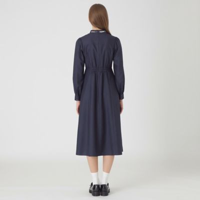 【状態良好】ブルーレーベルクレストブリッジ☆マイクロスパンポプリンワンピース BLUE LABEL / BLACK LABEL CRESTBRIDGE｜マイクロスパンポプリン