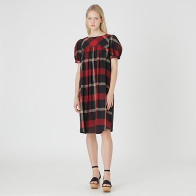 Burberry blue label チェック ベルト付き ワンピース 新品♪バーバリーブルーレーベル シャツワンピース チェック