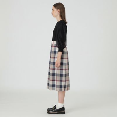 極美品 ブルーレーベルクレストブリッジ チュールスリーブニット