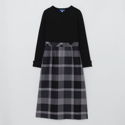 クレストブリッジチェッククロッシングビエラドッキングドレス