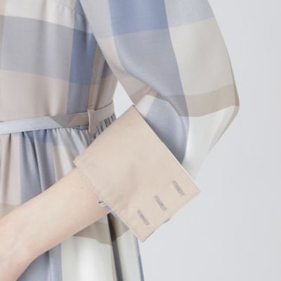 クレストブリッジチェックエアリーツイルワンピース