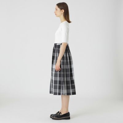 クレストブリッジチェックドビータフタニットドッキングドレス  