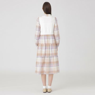 クレストブリッジチェックシャドードビードッキングドレス（５５Ｊ０８５２０＿＿）