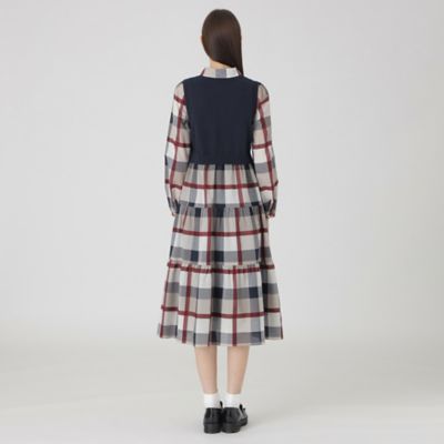 クレストブリッジチェックシャドードビードッキングドレス（５５Ｊ０８５２０＿＿）
