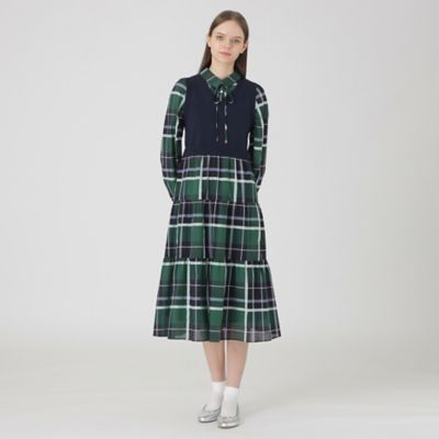 クレストブリッジチェックシャドードビードッキングドレス（５５Ｊ０８５２０＿＿）