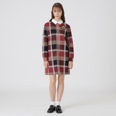 ＜BLUE LABEL CRESTBRIDGE (Women)＞クレストブリッジチェックジャカードジャージードレス（５５Ｊ０８６２３＿＿）
