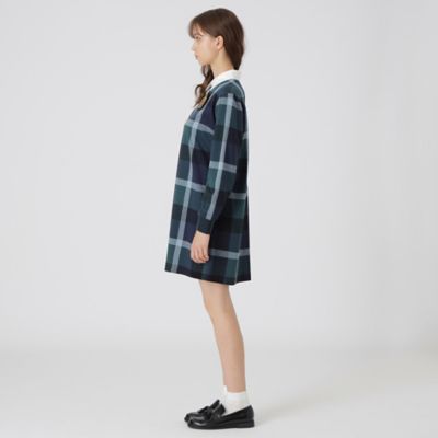 クレストブリッジチェックジャカードジャージードレス