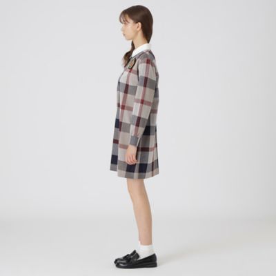 クレストブリッジチェックジャカードジャージードレス