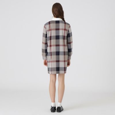 クレストブリッジチェックジャカードジャージードレス