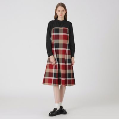 Emiです！♡極美品！クレストブリッジ♡チェック クレストブリッジチェッククロッシングビエラドッキングドレス