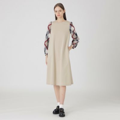 BLUE LABEL CRESTBRIDGE コンパクトライトポンチサックドレス コンパクトライトポンチサックドレス（ドレス）｜BLUE LABEL