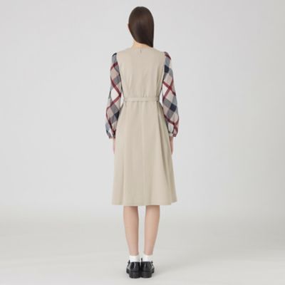 コンパクトライトポンチサックドレス（55J10527＿＿） | BLUE