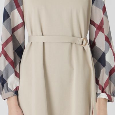 コンパクトライトポンチサックドレス（55J10527＿＿） | BLUE